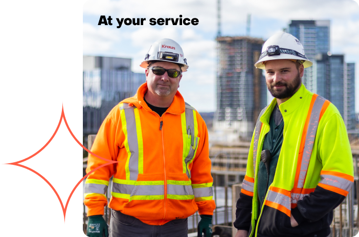 Two Kraun Electrician on a commercial job site