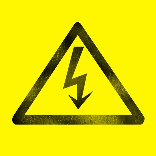 electrical danger sign